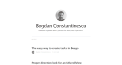 Desktop Screenshot of bogdanconstantinescu.com
